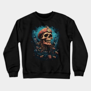 Vintage Skull Marine Life Ocean Crewneck Sweatshirt